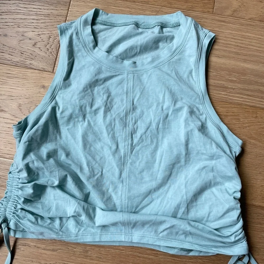 Lululemon Cinch it Up Tank Top in Hazy Jade